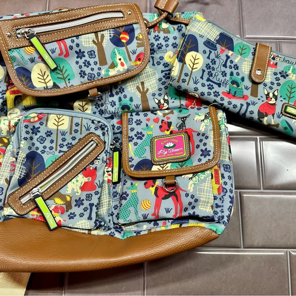 Lilly Bloom backpack and wallet set